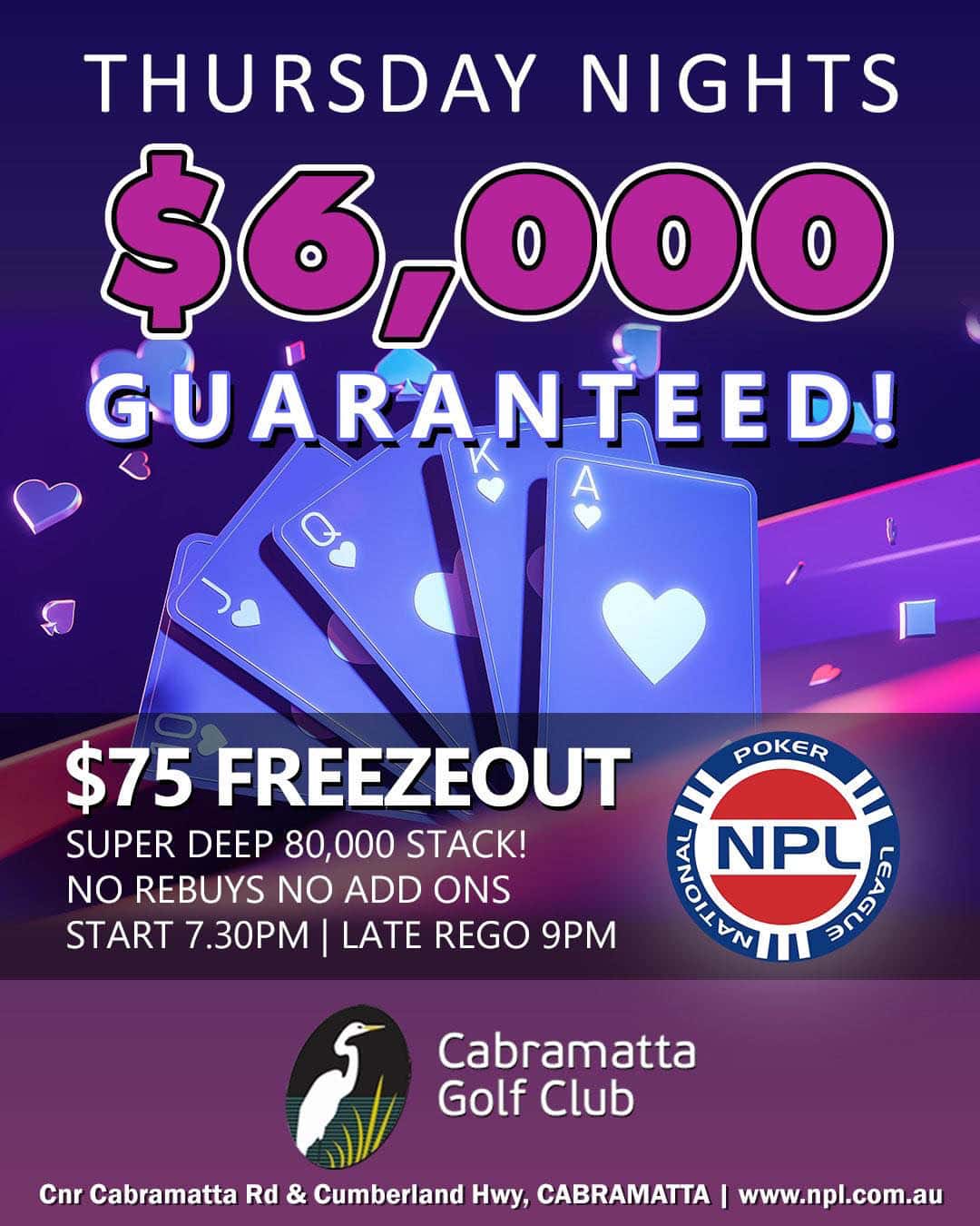 Thursday Nights $6000