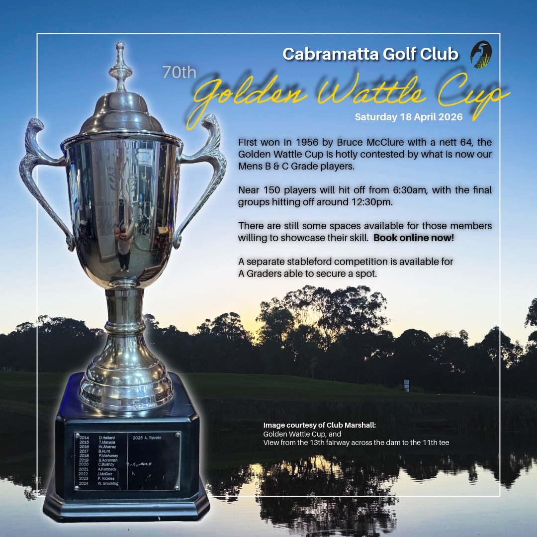 Golden Wattle Cup – the night before