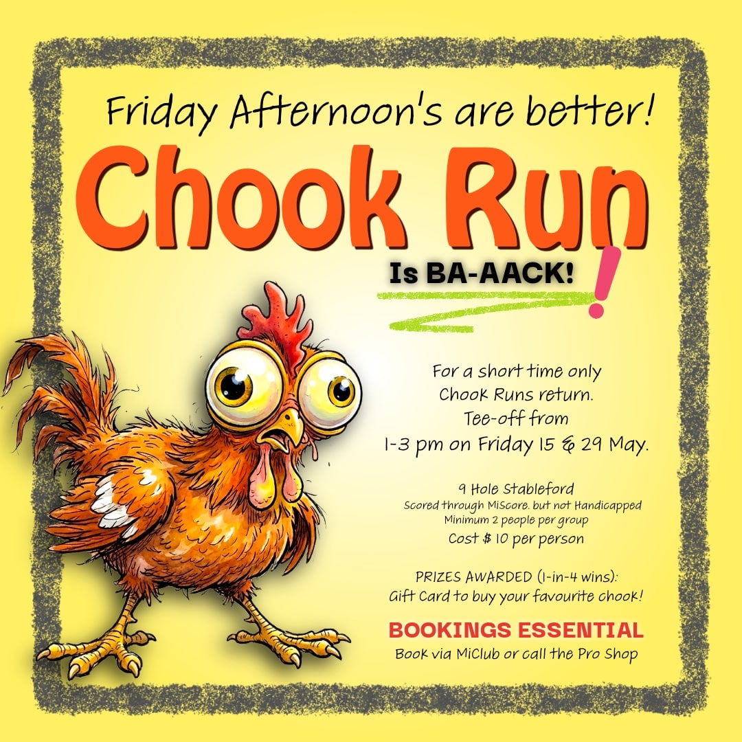 Chook Runs are back (for a short time only)!